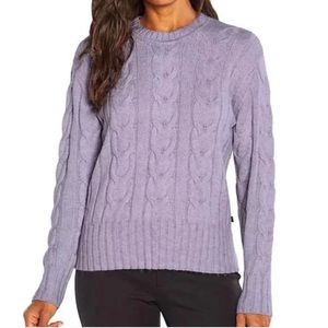 Banana Republic Lavender Cable Knit Sweater XL